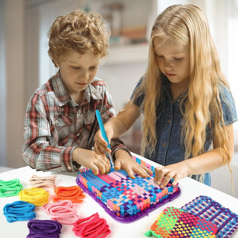 DDAI Weaving Loom Refill Loops Kit – Loom Refill Loops for Weaving Potholder Loom Kit - Arts and Crafts for Kids Ages 6 7 8-12 13 Girls Boys Adults - Crafts Supplies 224 PCS in 8 Bright Colors - Image 5